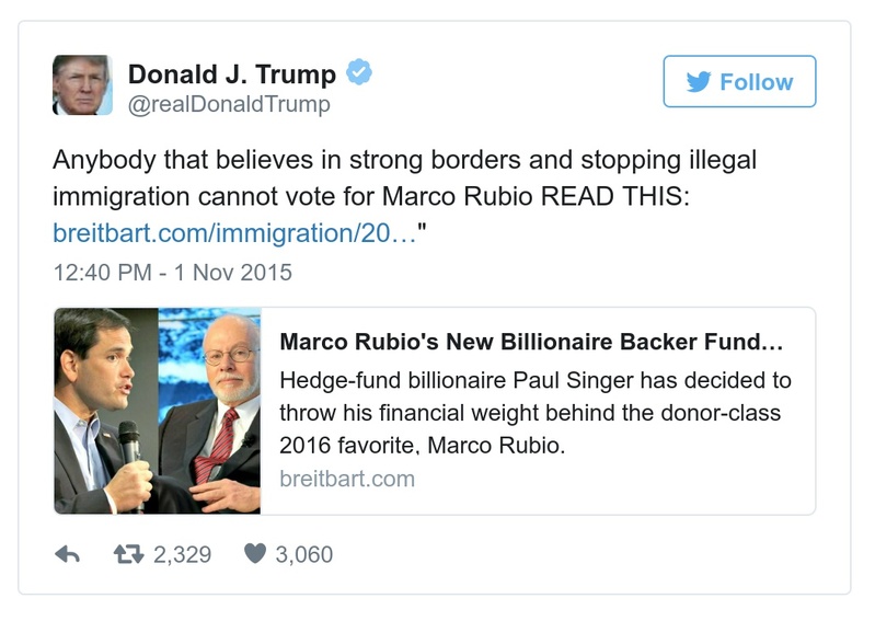 Post preview from Donald Trump