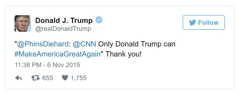 Post preview from Donald Trump