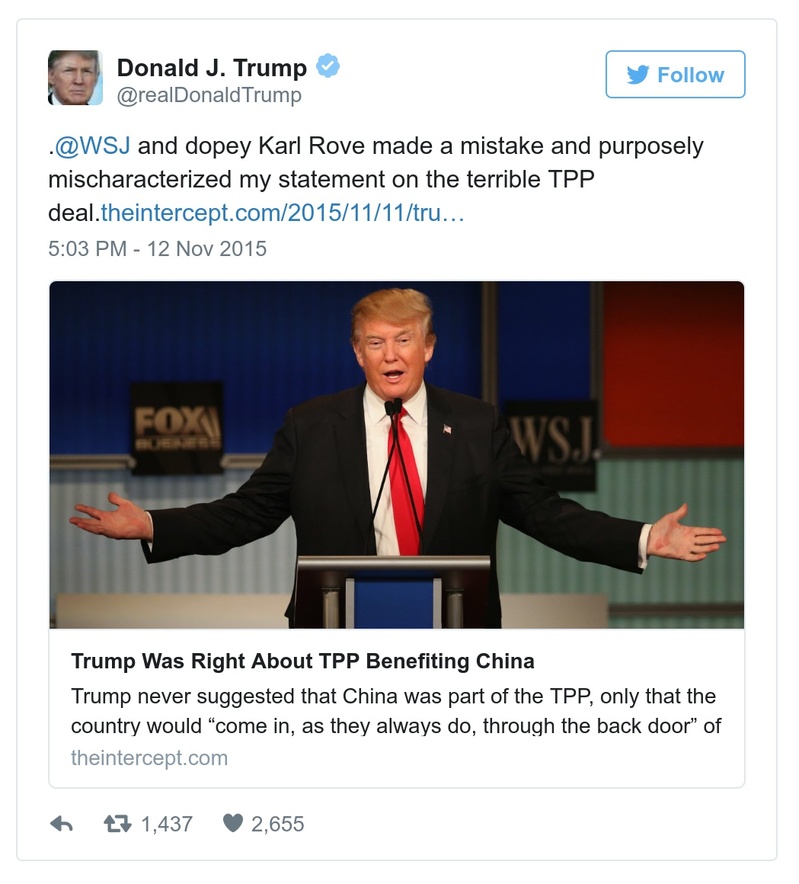 Post preview from Donald Trump