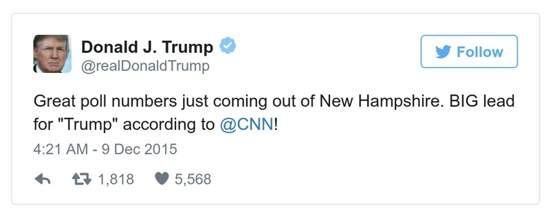 Post preview from Donald Trump