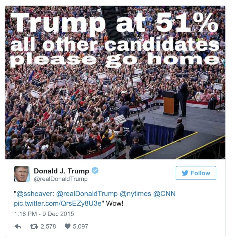 Post preview from Donald Trump