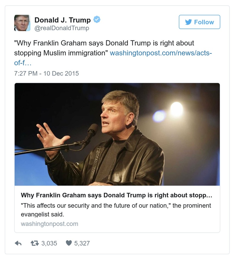 Post preview from Donald Trump