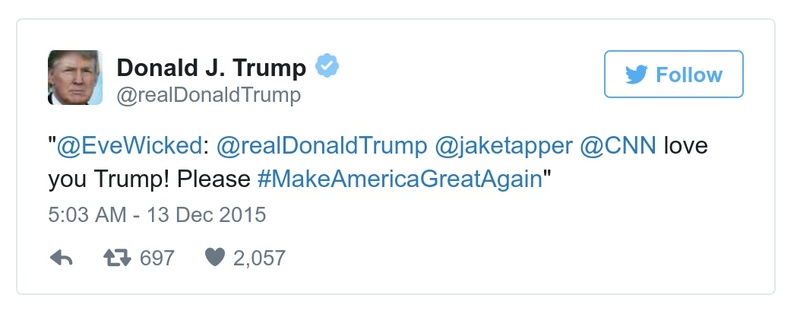 Post preview from Donald Trump