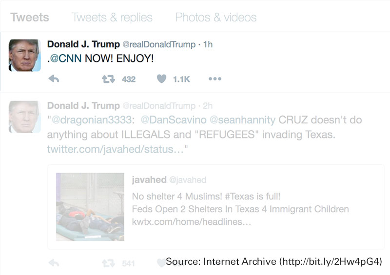 Post preview from Donald Trump