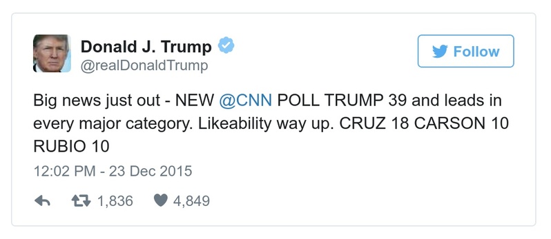 Post preview from Donald Trump