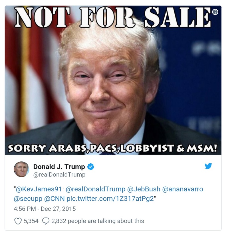 Post preview from Donald Trump