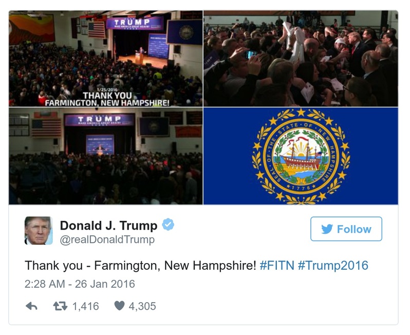 Post preview from Donald Trump
