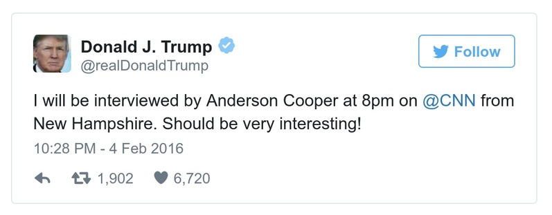 Post preview from Donald Trump