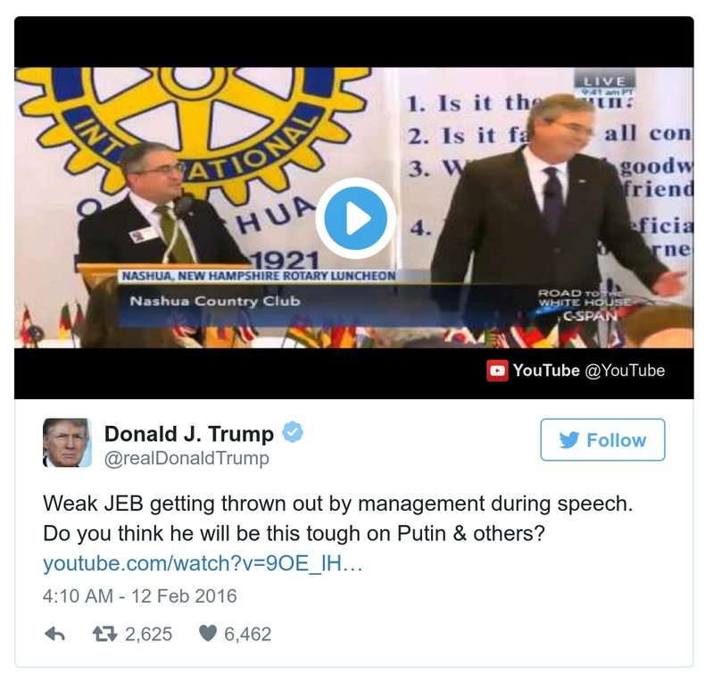 Post preview from Donald Trump