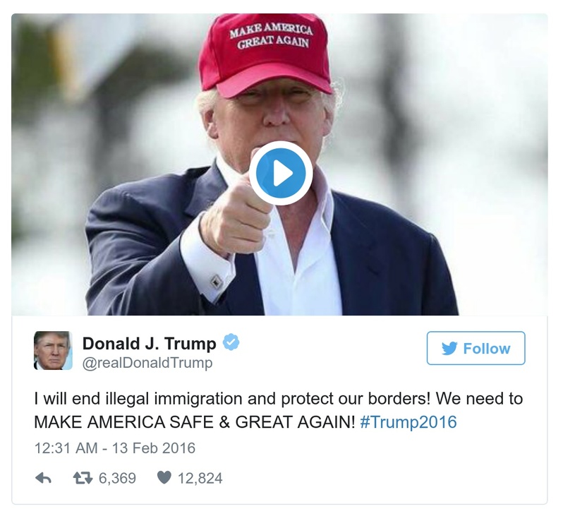 Post preview from Donald Trump