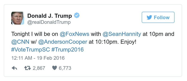 Post preview from Donald Trump