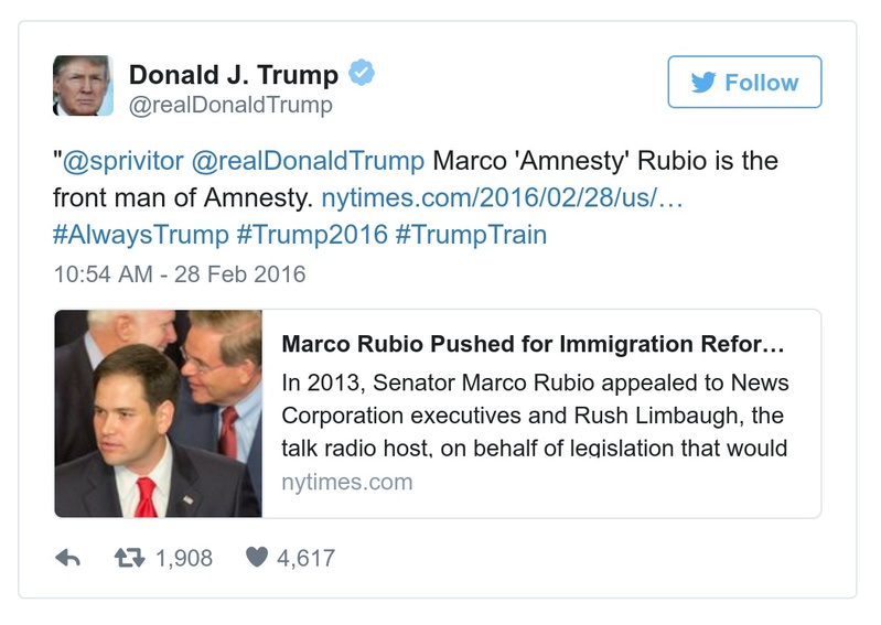 Post preview from Donald Trump