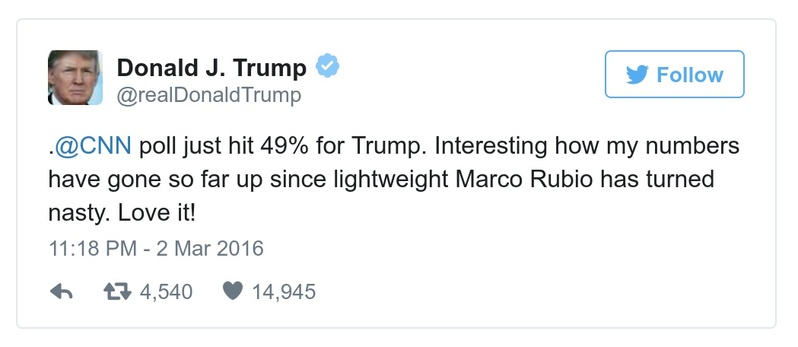 Post preview from Donald Trump