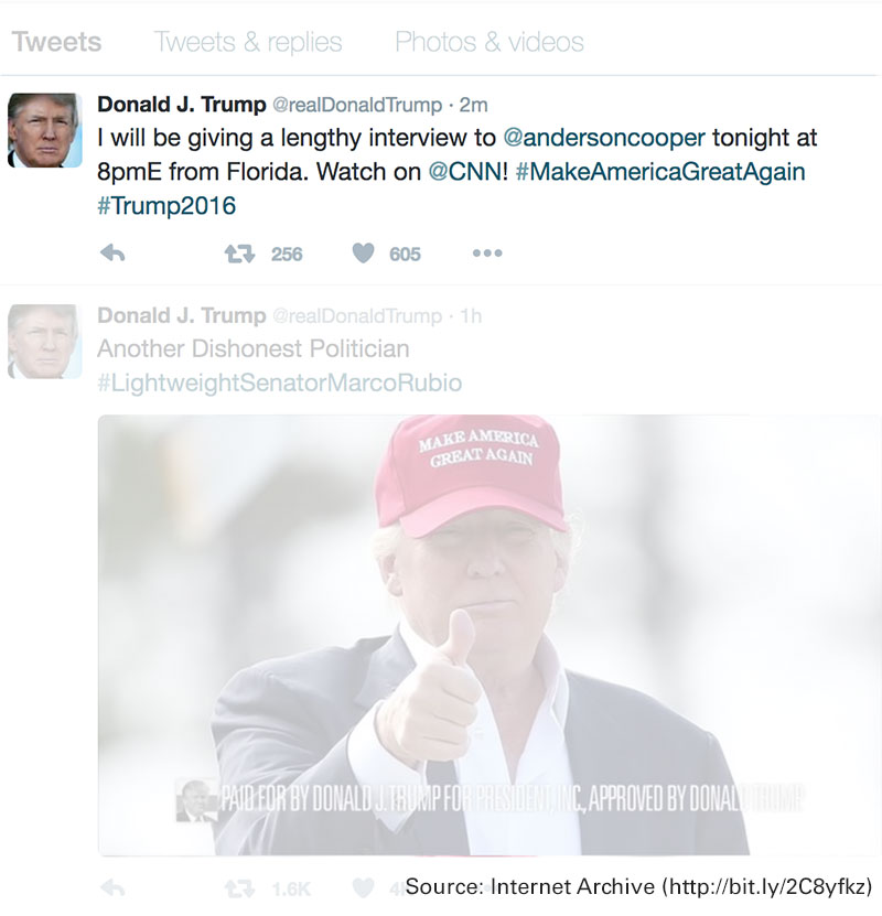 Post preview from Donald Trump