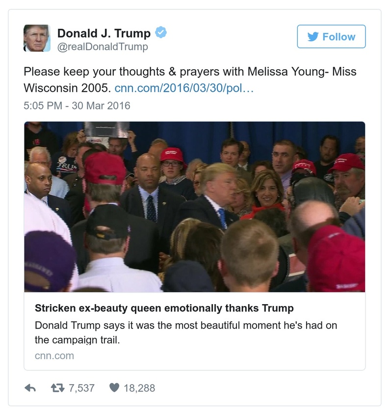 Post preview from Donald Trump