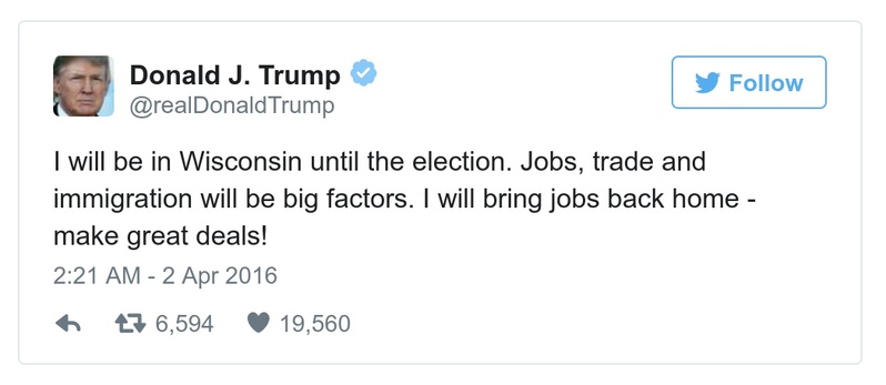 Post preview from Donald Trump