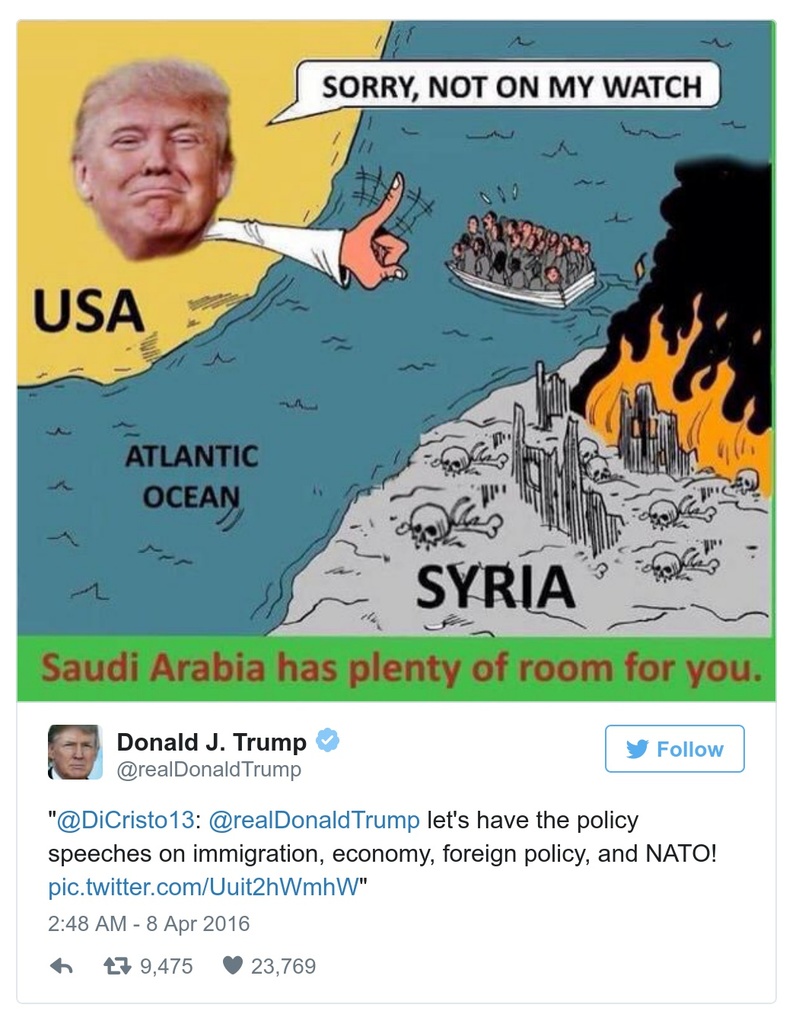 Post preview from Donald Trump