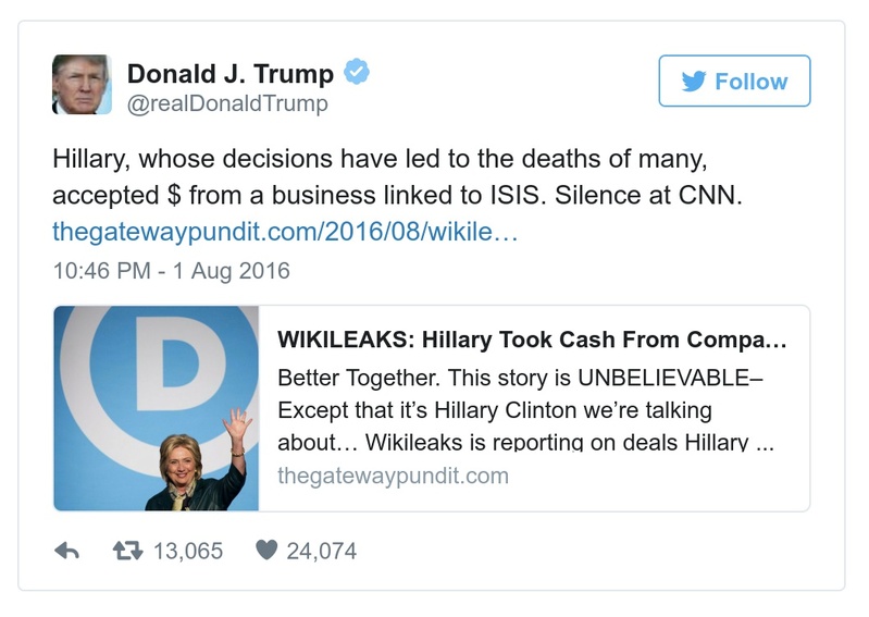 Post preview from Donald Trump