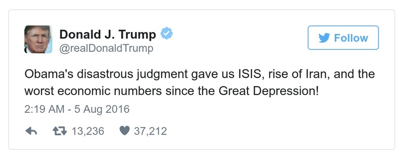 Post preview from Donald Trump