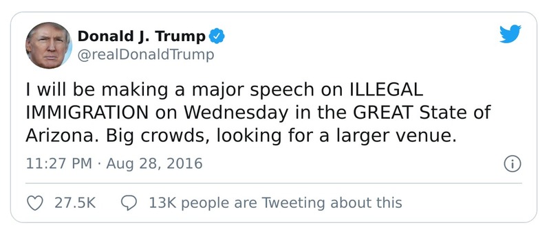 Post preview from Donald Trump