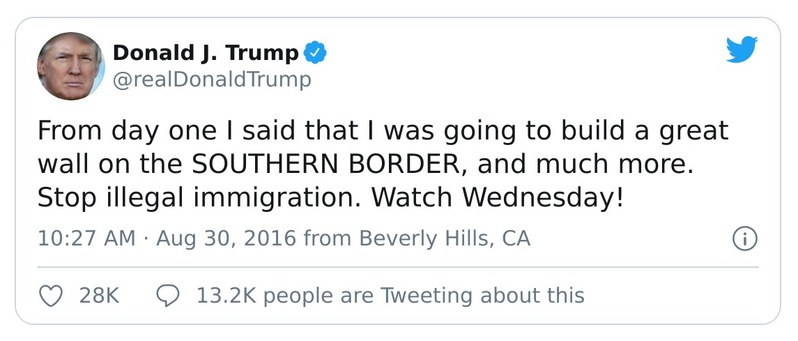 Post preview from Donald Trump