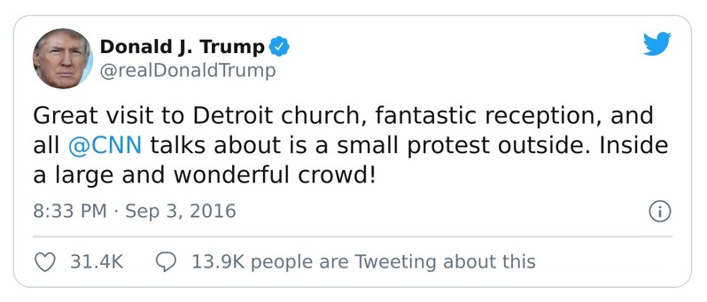 Post preview from Donald Trump