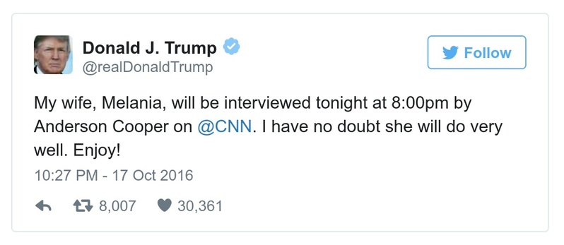 Post preview from Donald Trump