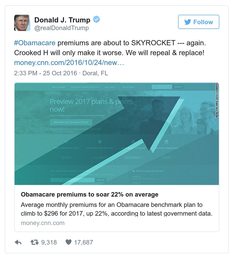 Post preview from Donald Trump