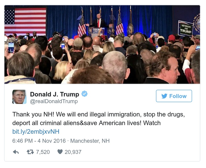 Post preview from Donald Trump