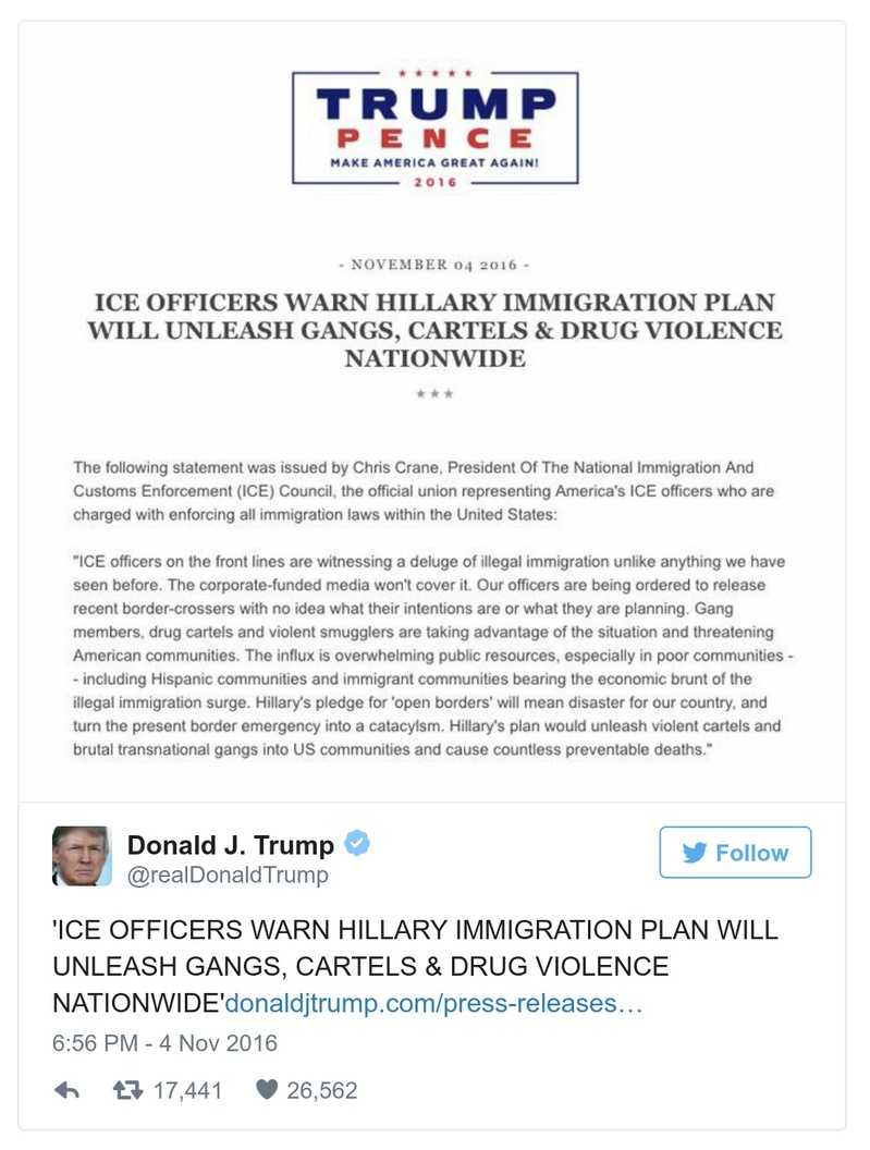 Post preview from Donald Trump