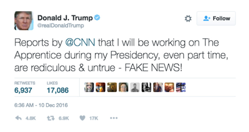 Post preview from Donald Trump