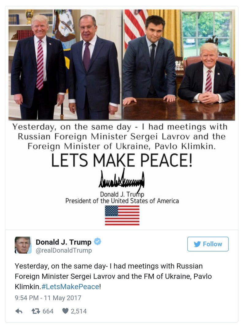 Post preview from Donald Trump