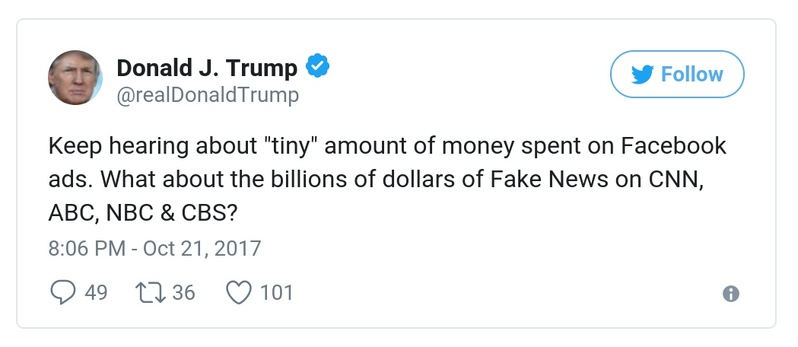 Post preview from Donald Trump