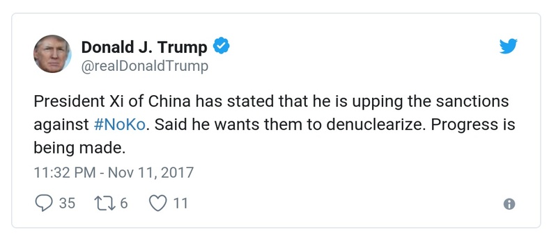 Post preview from Donald Trump