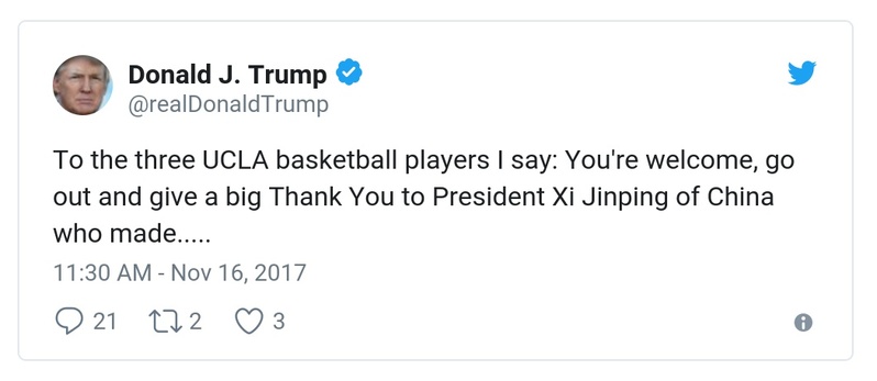 Post preview from Donald Trump