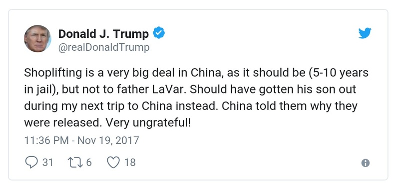 Post preview from Donald Trump