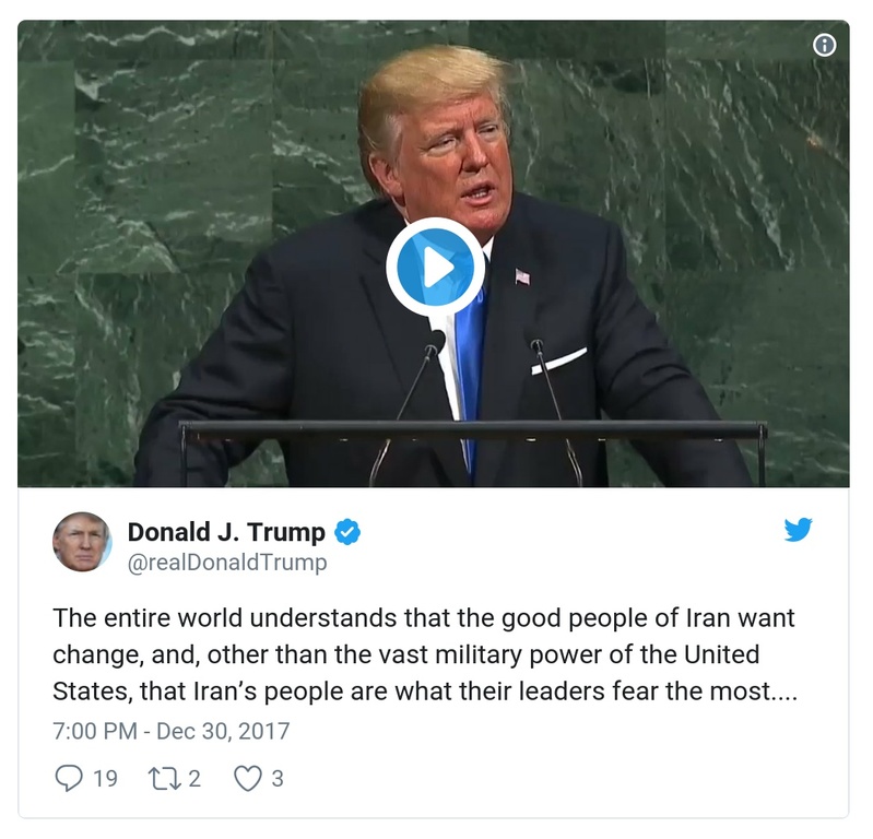 Post preview from Donald Trump