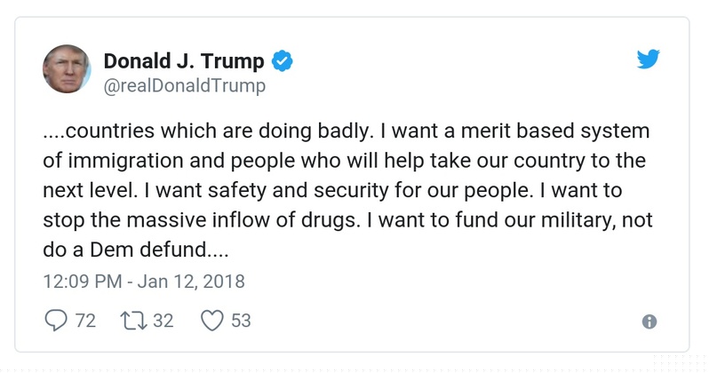 Post preview from Donald Trump