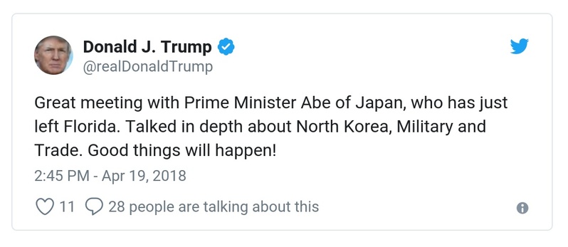 Post preview from Donald Trump