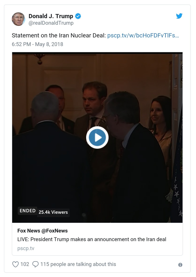 Post preview from Donald Trump