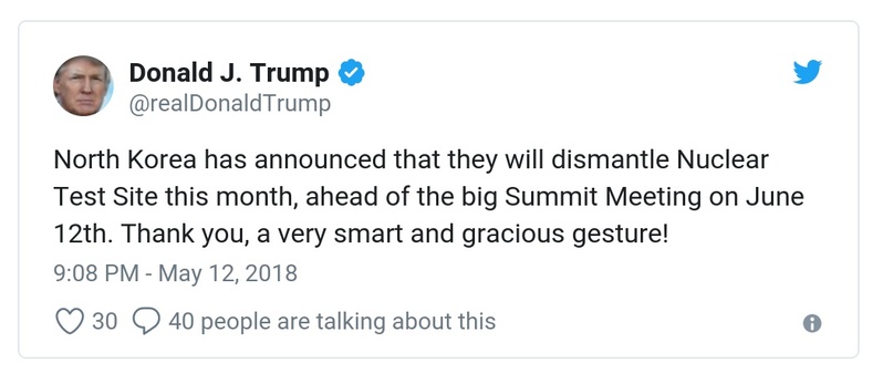 Post preview from Donald Trump