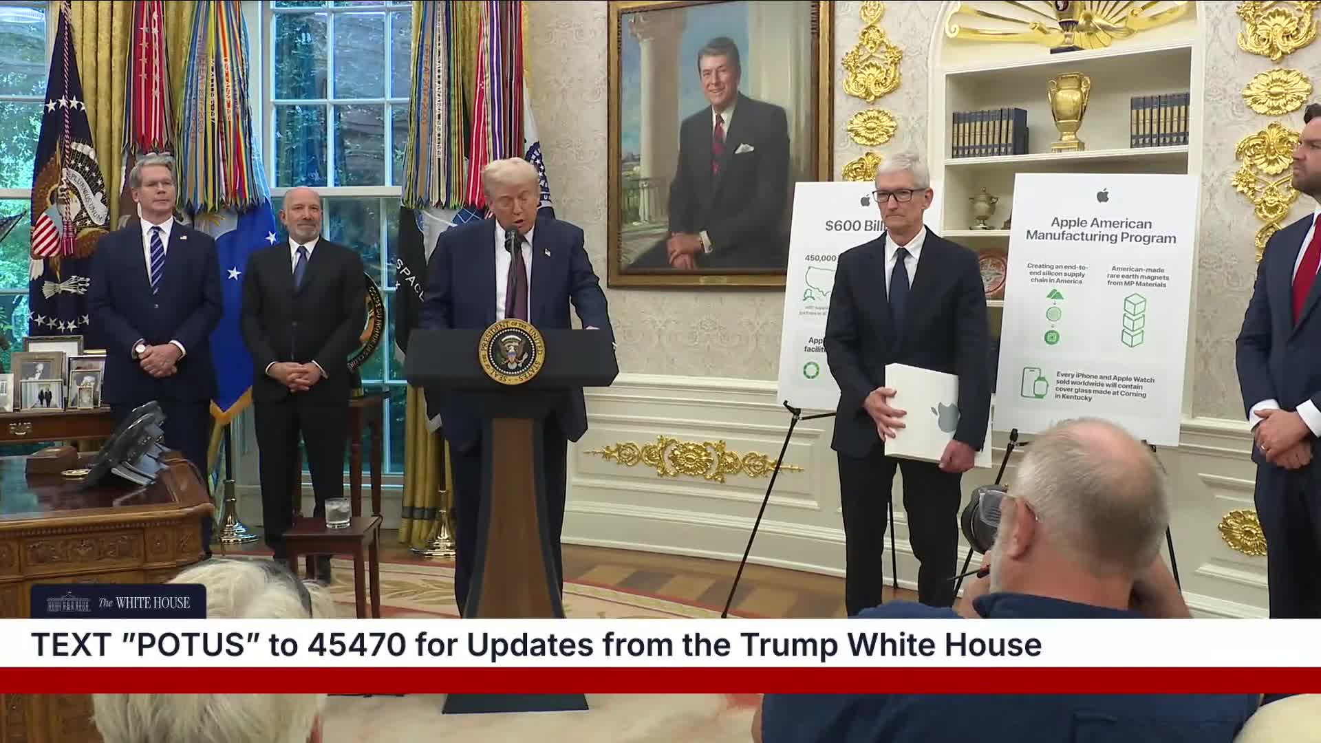 Remarks: Donald Trump Announces A Major Investment by Apple in Manufacturing - August 6, 2025