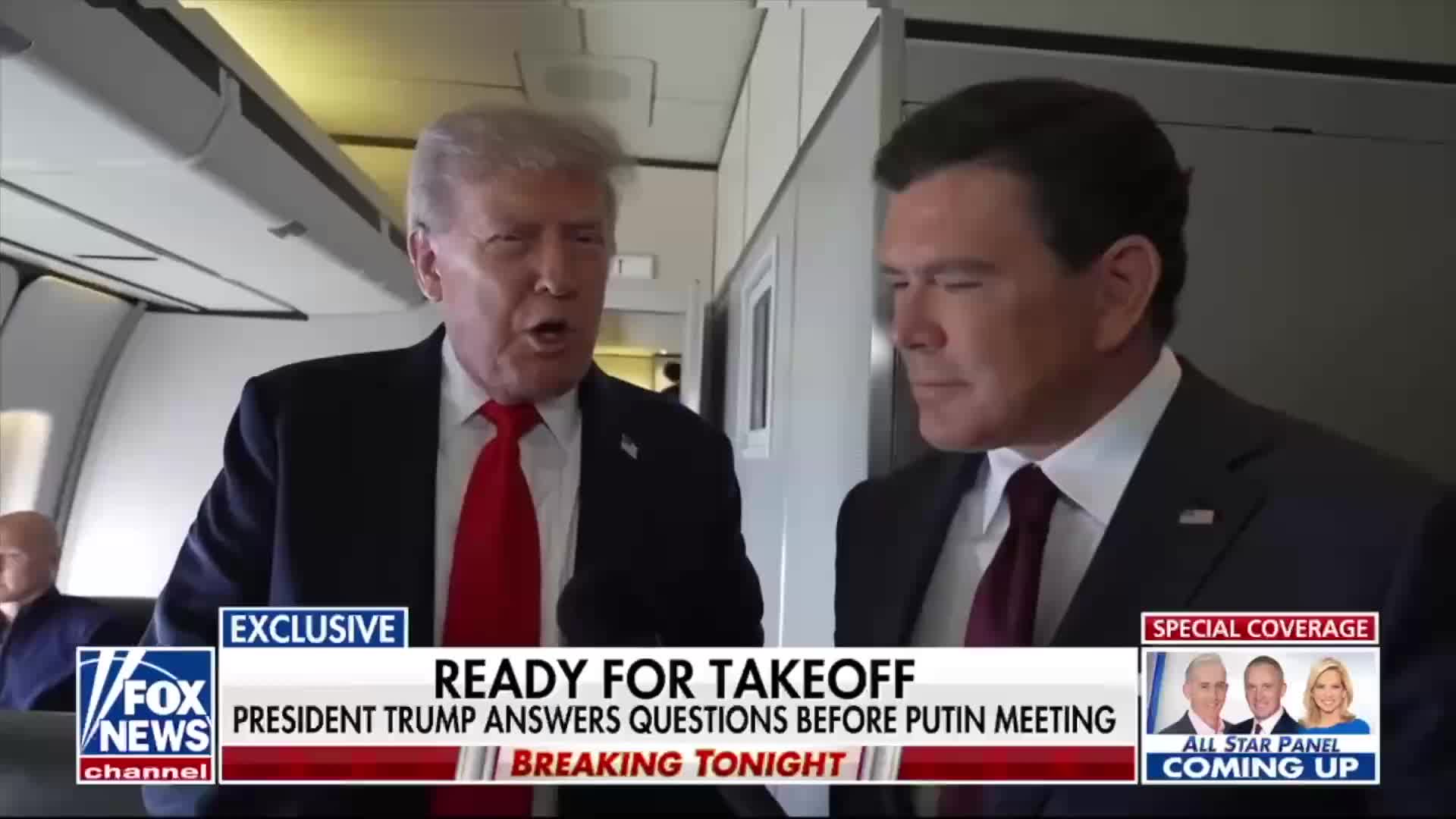 Interview: Bret Baier of Fox News Interviews Donald Trump En Route to Alaska - August 15, 2025