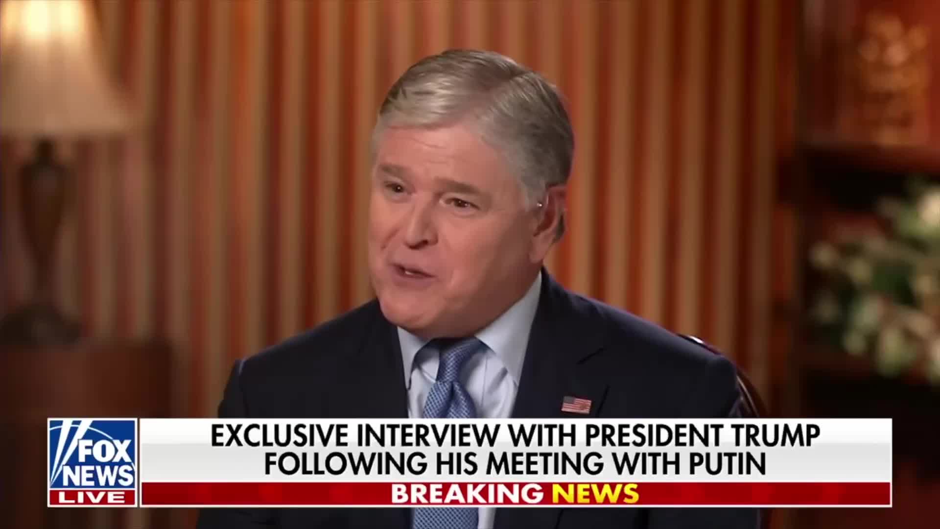 Interview: Sean Hannity of Fox News Interviews Donald Trump in Alaska - August 15, 2025