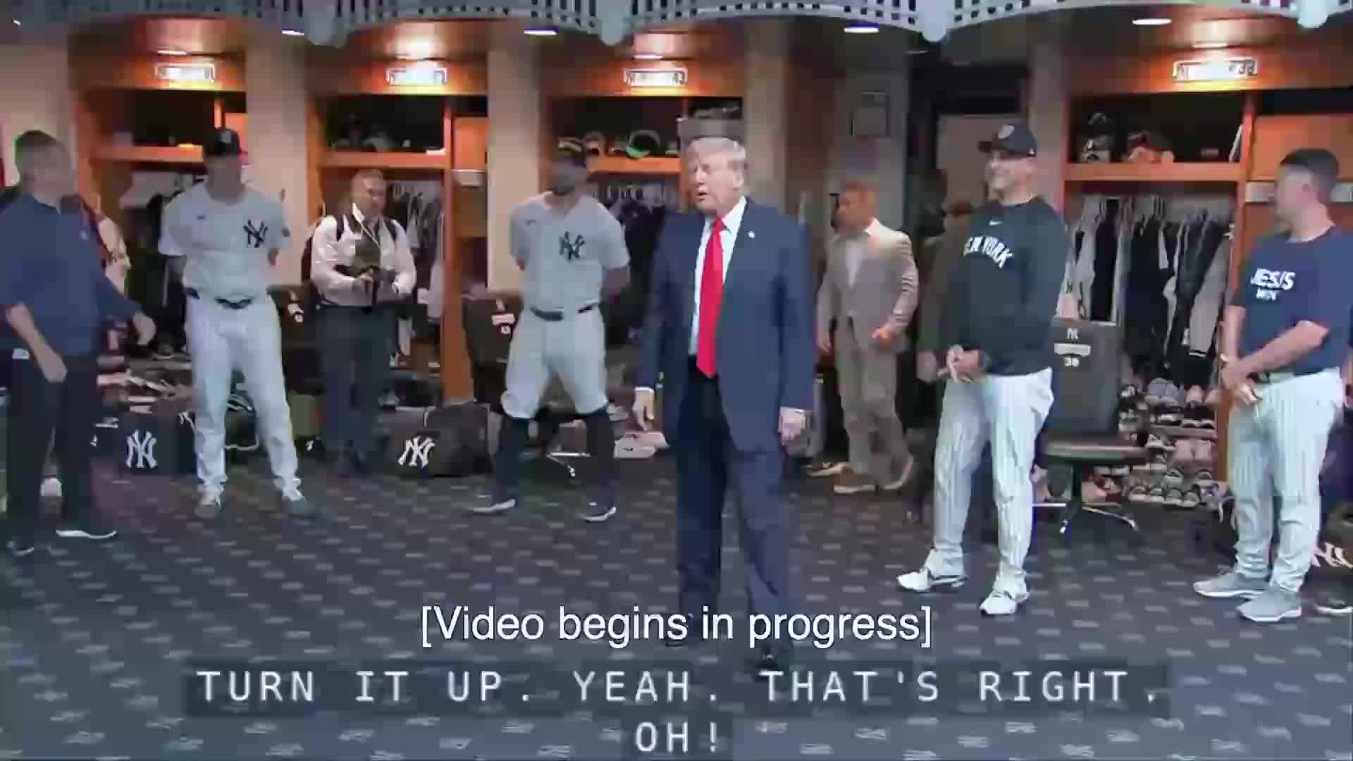 Remarks: Donald Trump Meets with Players in the Yankees Locker Room in New York - September 11, 2025