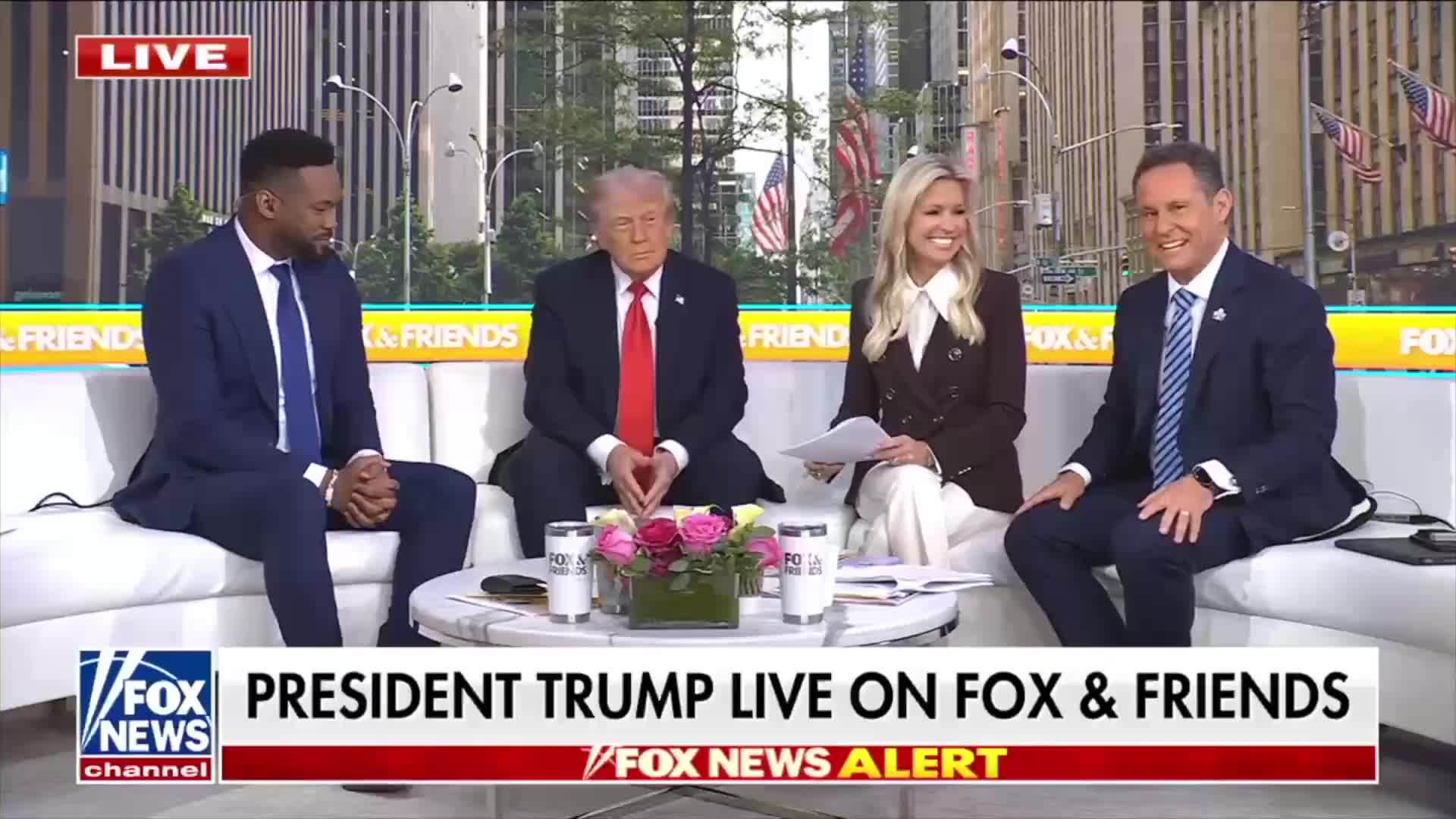 Interview: Donald Trump Sits for a Live In-Studio Interview on Fox and Friends - September 12, 2025