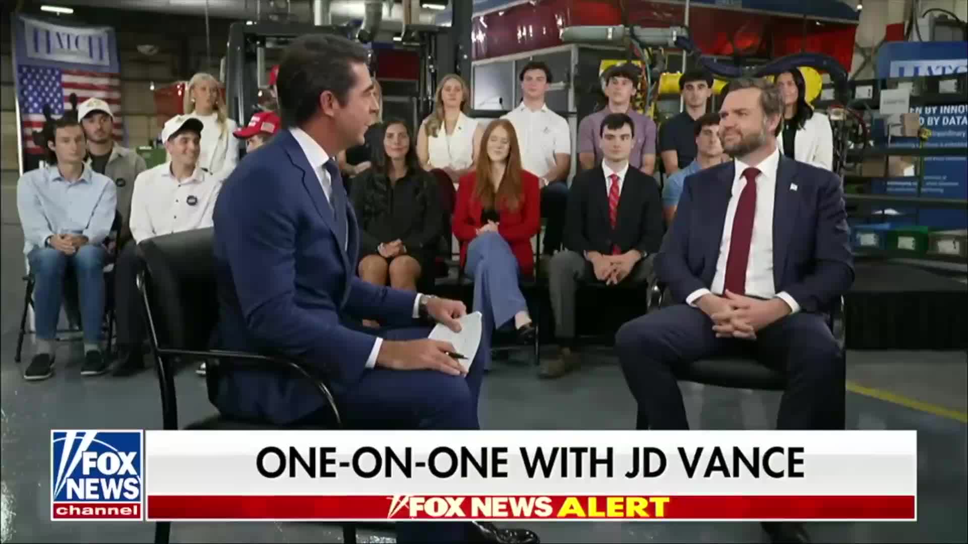 Interview: Jesse Watters Interviews JD Vance in Howell, Michigan - September 17, 2025