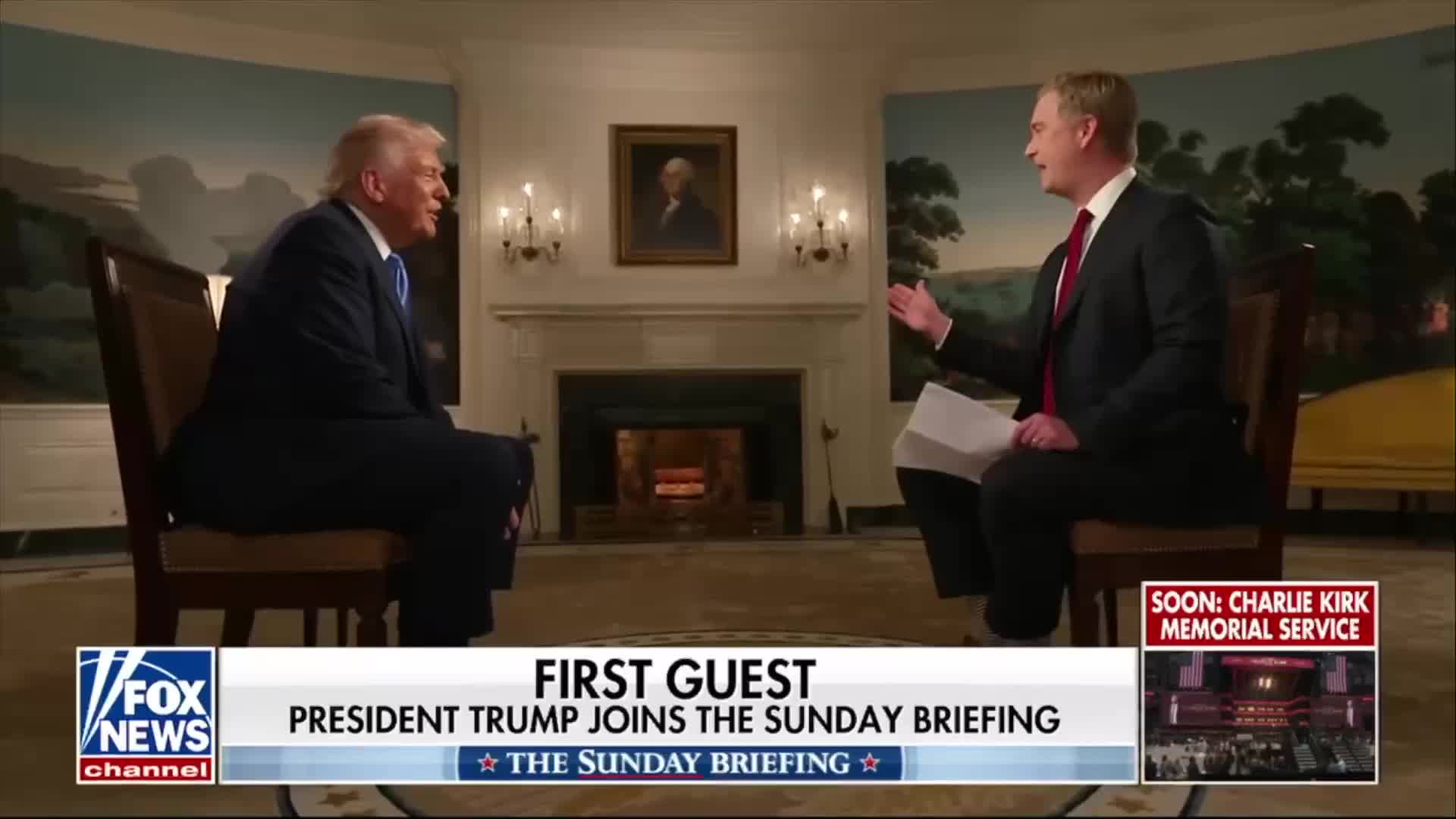 Interview: Peter Doocy Interviews Donald Trump on 'The Sunday Briefing' on Fox News - September 21, 2025