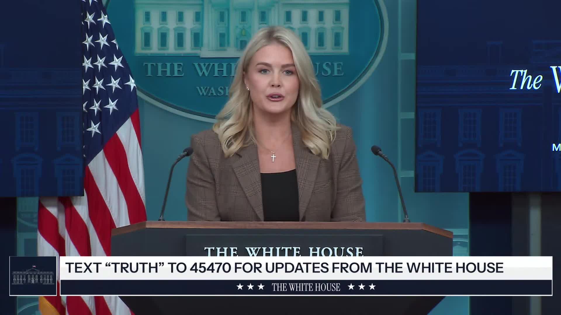 Press Briefing: Karoline Leavitt Holds a Press Briefing at The White House - September 22, 2025