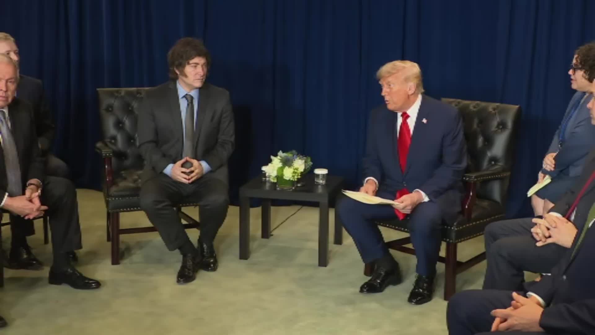 Remarks: Donald Trump Holds a Pull-Aside Meeting with Javier Milei of Argentina - September 23, 2025